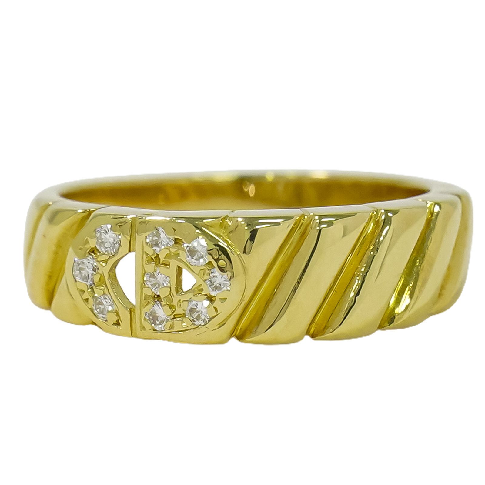 Dior Christian Dior CD ring Yellow Gold and Diamond Size ONE SIZE - 1 Thumbnail