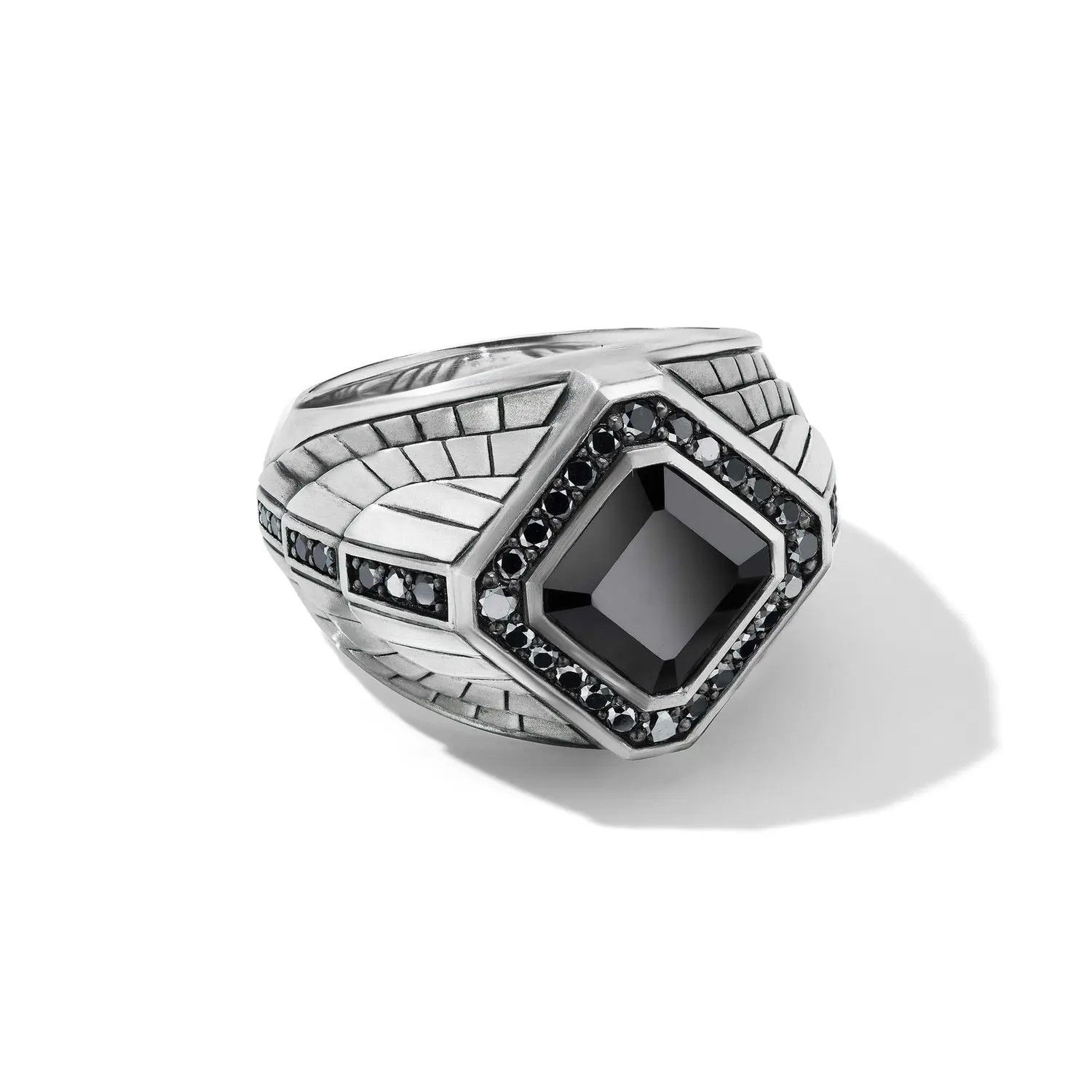 David Yurman o1w1db10426 Size: 8 / Empire Signet Ring in Silver Size ONE SIZE - 1 Thumbnail