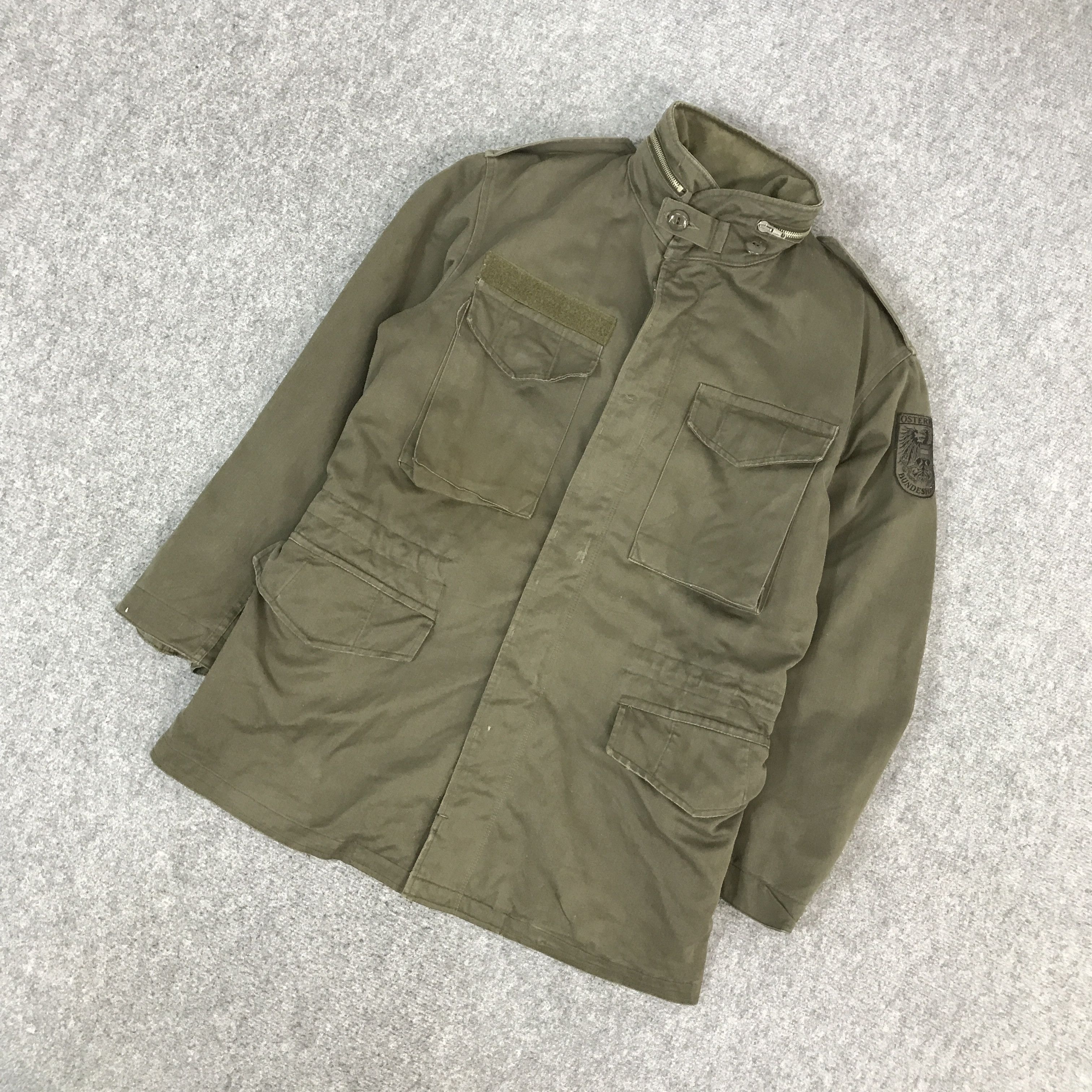 Vintage VINTAGE BUNDESHEER MILITARY DESIGN M65 JACKET Size US L / EU 52-54 / 3 - 5 Thumbnail