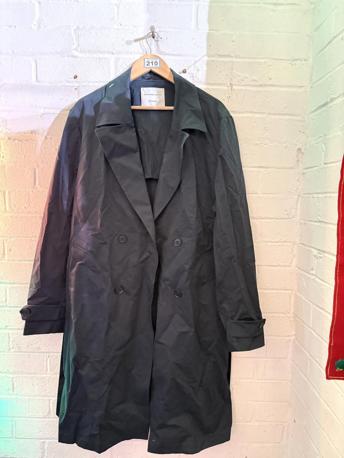 Massimo Dutti Massimo Dutti Studio Women's Black Trench Coat Size M / US 6-8 / IT 42-44 - 1 Thumbnail