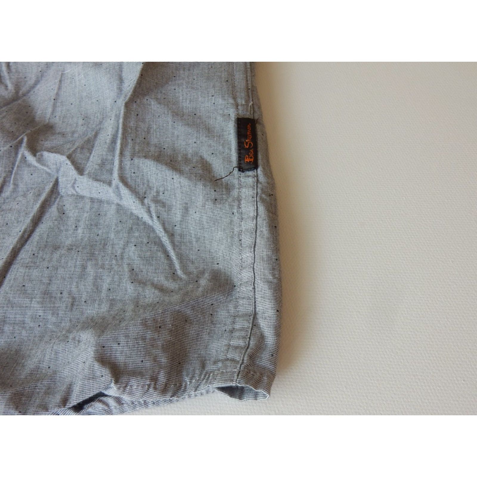 Ben Sherman Ben Sherman Men's Long Sleeve Button Front Shirt Size L Gray Polka Dot Shirt Mens Size US S / EU 44-46 / 1 - 4 Thumbnail
