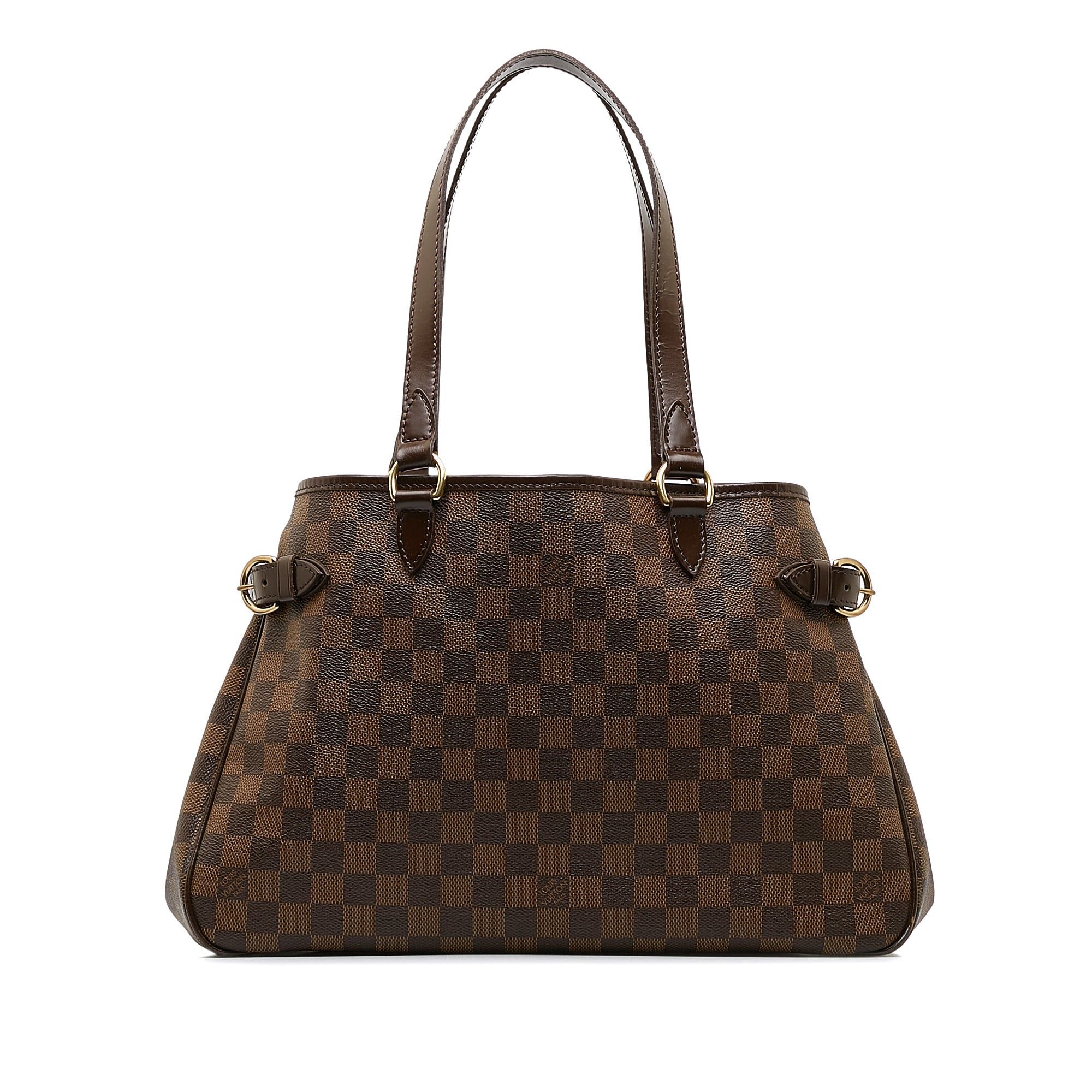 image of Louis Vuitton Damier Ebene Batignolles Horizontal Tote Bag in Brown, Women's
