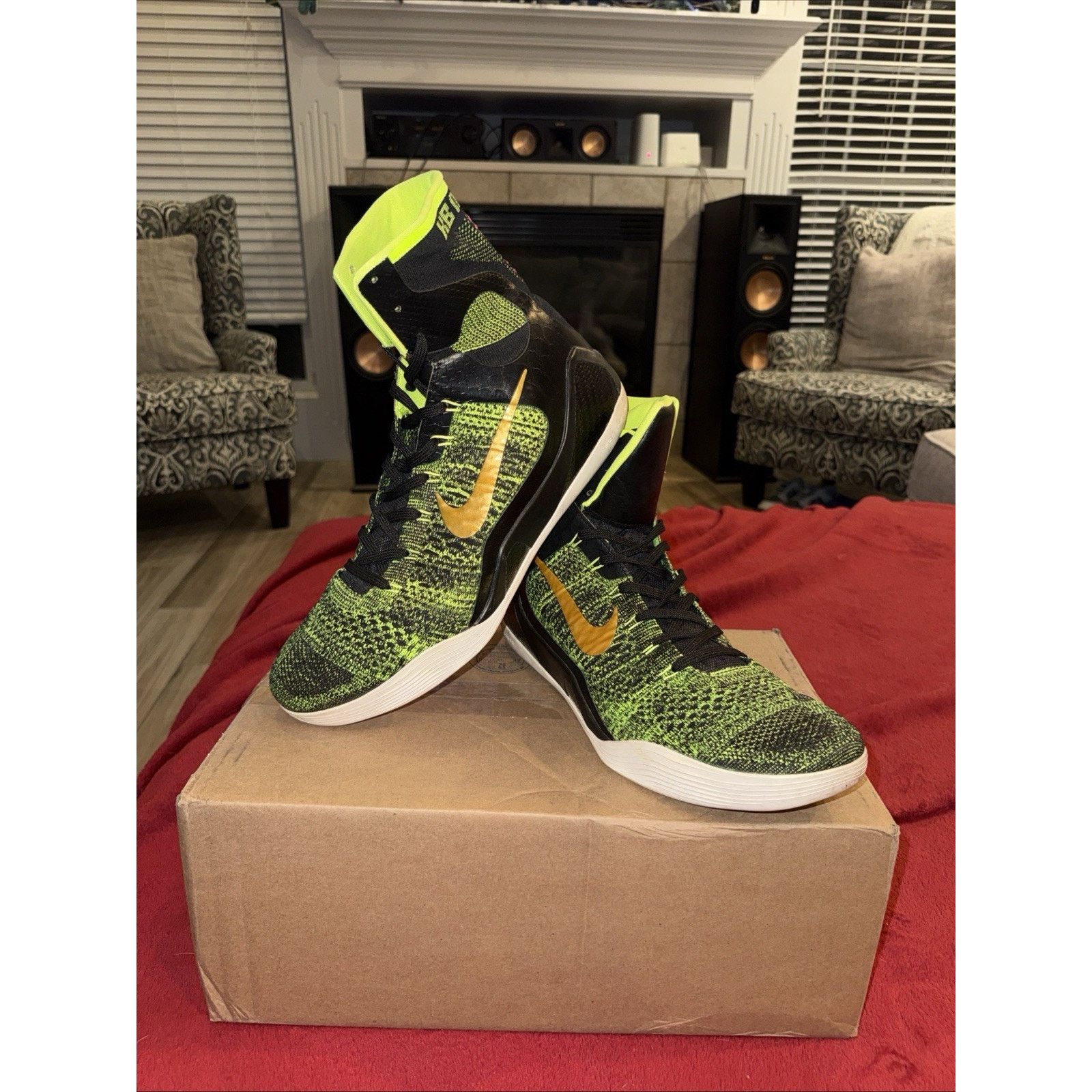 Nike Nike Kobe IX Elite High Volt Gold Black Men’s 14 630847-077 Size US 14 / EU 47 - 2 Thumbnail