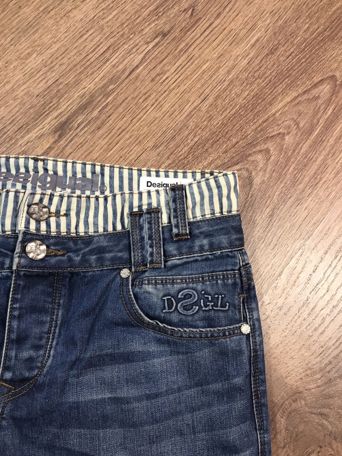 Desigual × Hysteric Glamour × Japanese Brand Desigual Funky Double Waist Looklike Hystericglamour Jeans Size US 32 / EU 48 - 5 Thumbnail