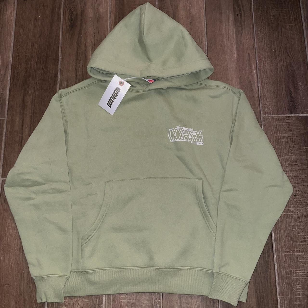 Metalwood Studio Metalwood Studio Aerodynamics Sage Green hoodie Size US S / EU 44-46 / 1 - 1 Thumbnail