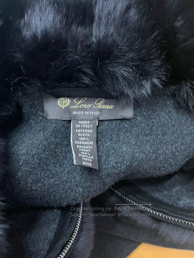 Loro Piana LORO PIANA Black Cashmere Lined Dragon Plush Fur Cloak Coa Size M / US 6-8 / IT 42-44 - 4 Thumbnail
