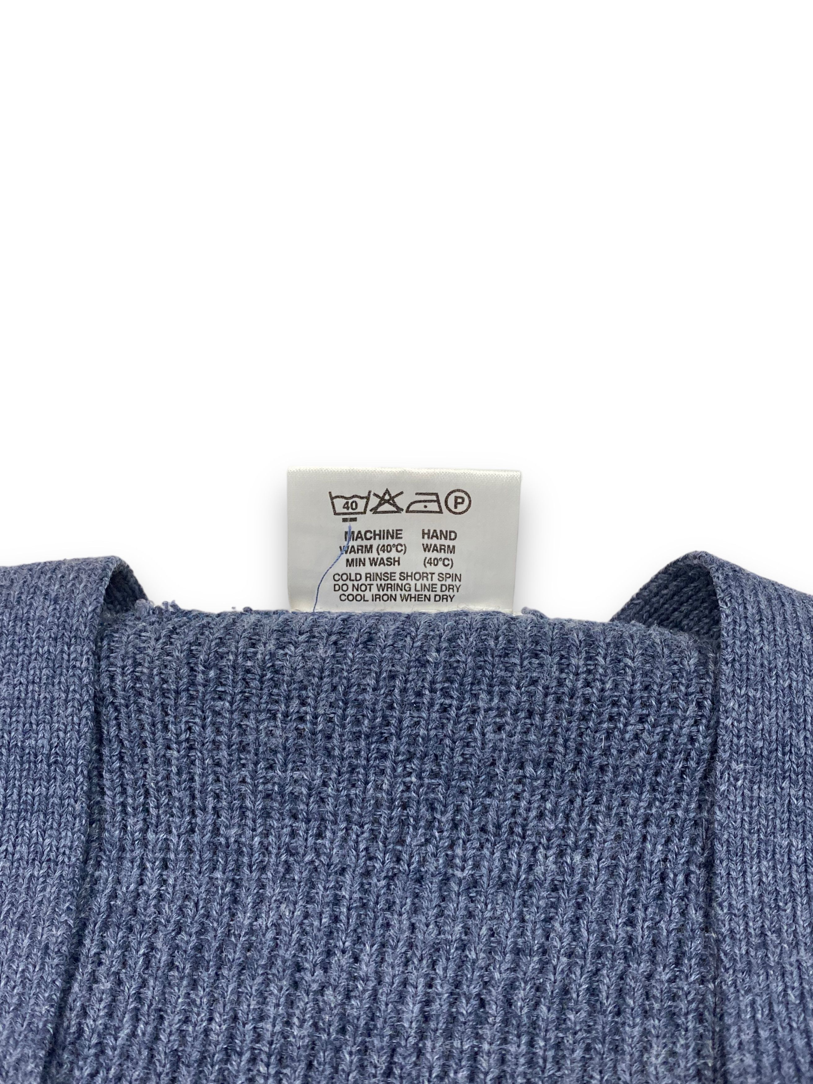 Vintage Vintage MENSWEAR Crazy Print Navy Cardigan M690 Size US XL / EU 56 / 4 - 7 Thumbnail