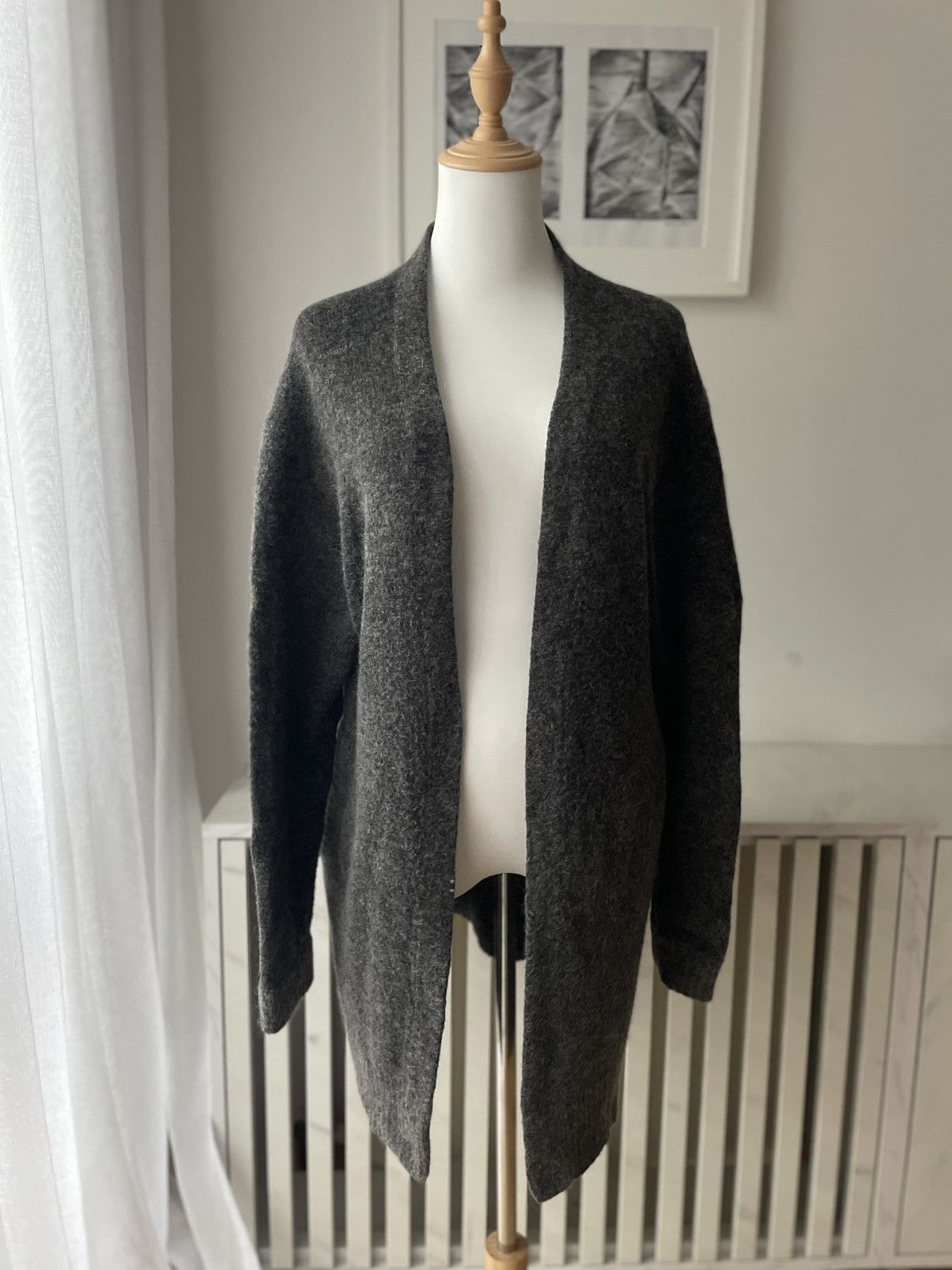 Acne Studios Acne studios raya long cardigan xs grey Size XS / US 0-2 / IT 36-38 - 2 Thumbnail