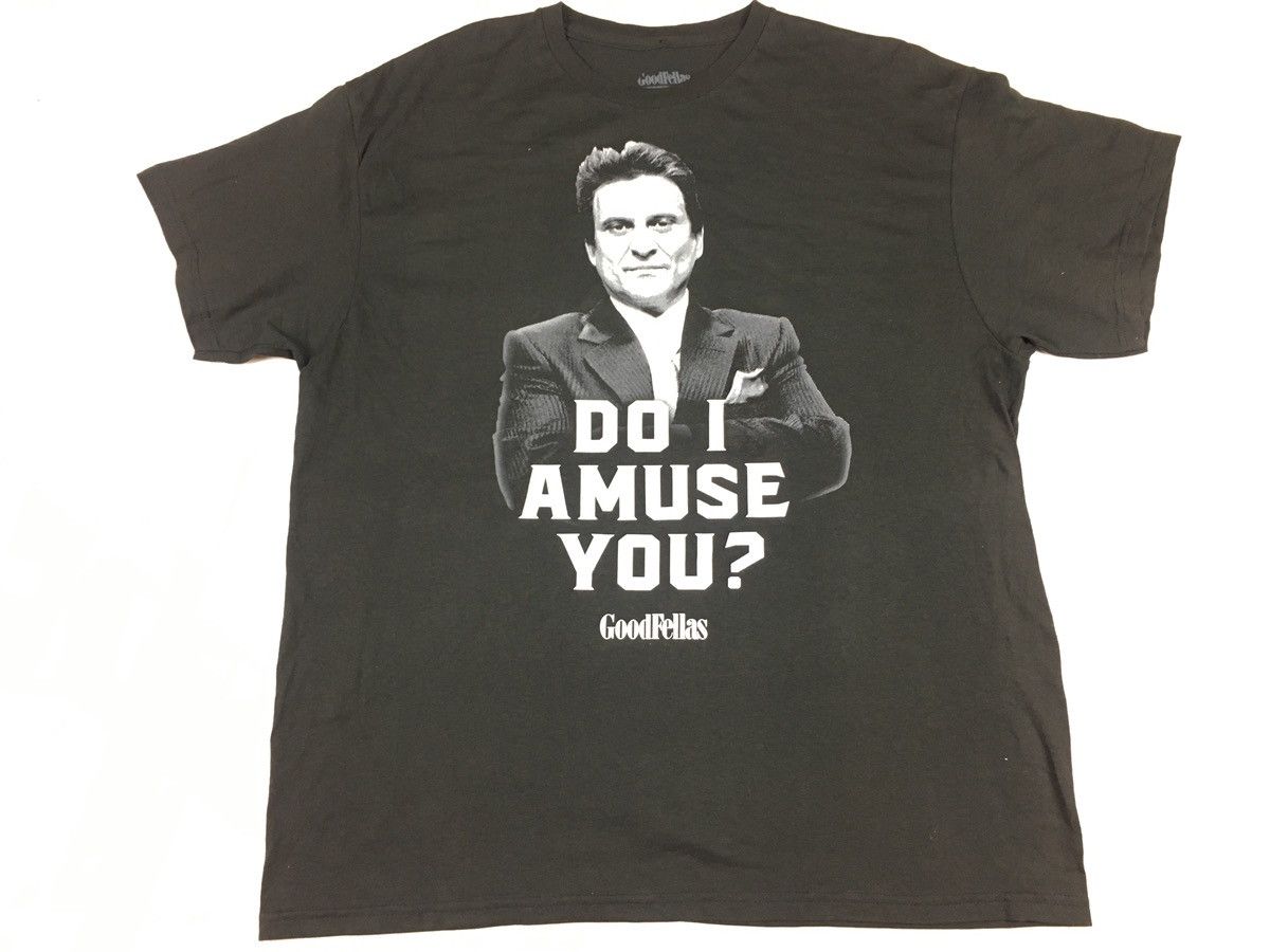 Vintage Good Fellas Do I Amuse You Tommy Devito Printed Tee Size US XL / EU 56 / 4 - 1 Thumbnail