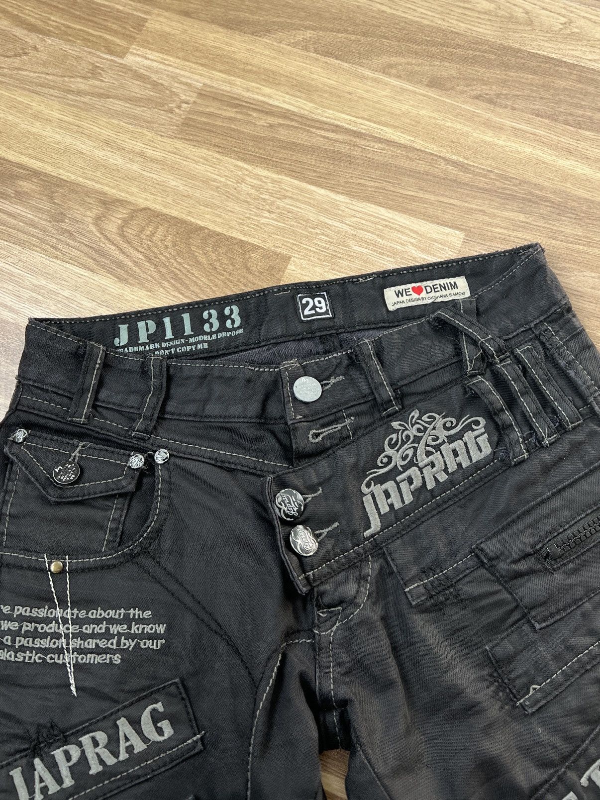 Other Japrag Japan Design Jeans by Okishama Samoki Gray size 29 Size US 29 - 4 Thumbnail