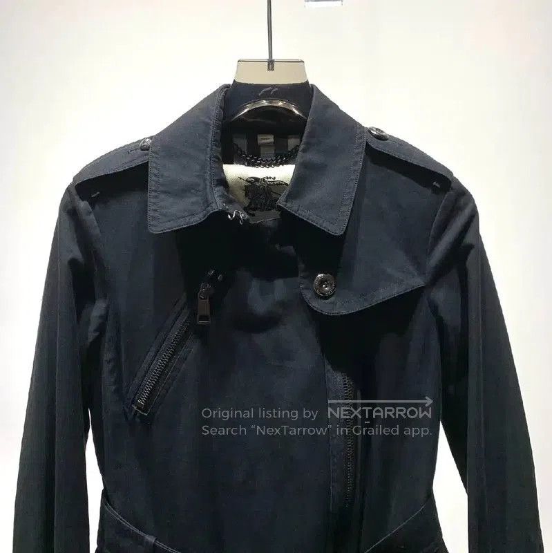 Burberry Burberry Women's Black Cotton Trench Coat. Size L / US 10 / IT 46 - 5 Thumbnail