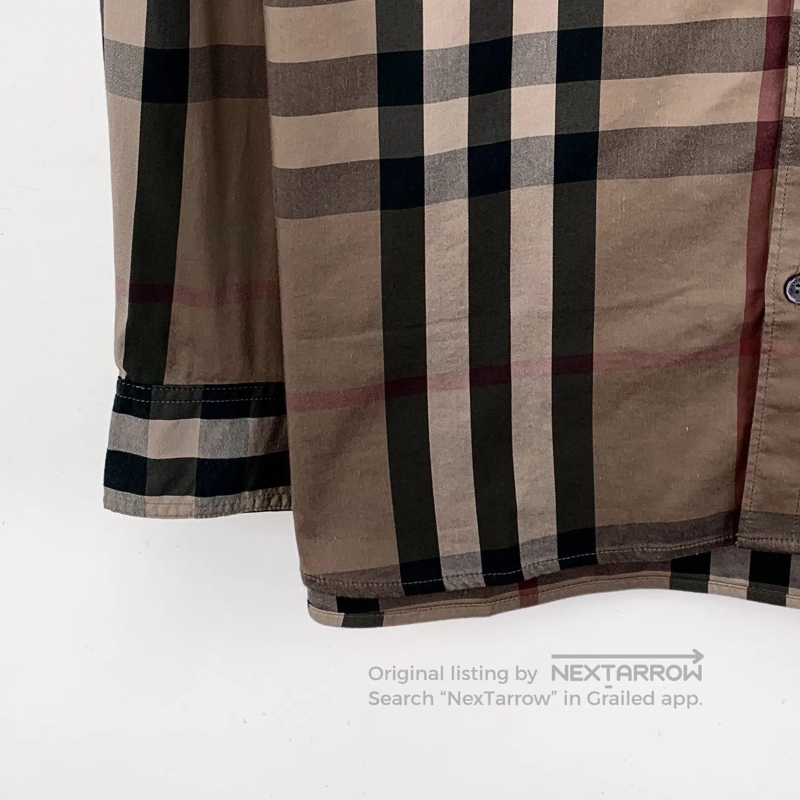 Burberry Burberry Contrast Classic Plaid Design Cotton Lapel Single Size US M / EU 48-50 / 2 - 4 Thumbnail