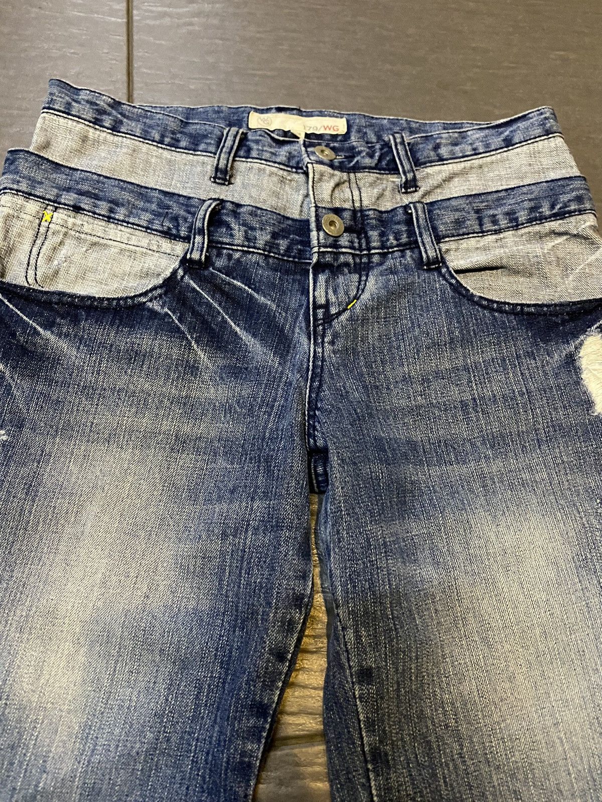 Hysteric Glamour × Japanese Brand × Vintage Japan WG haggi double waist Size 31" - 5 Thumbnail