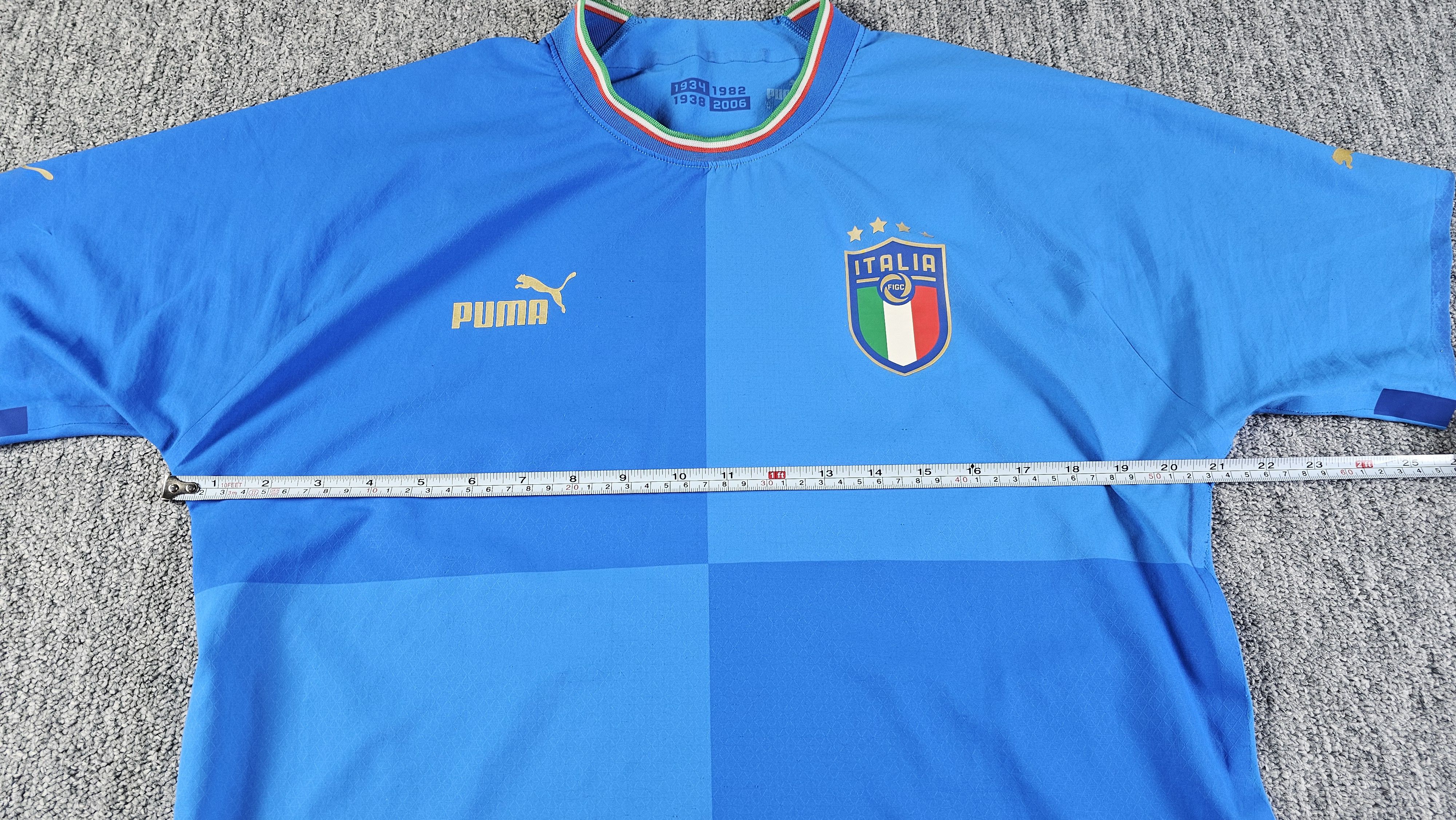 Puma Puma Italy Home Jersey Men L 2022 2023 Blue Gold Azzurri Size US L / EU 52-54 / 3 - 10 Thumbnail