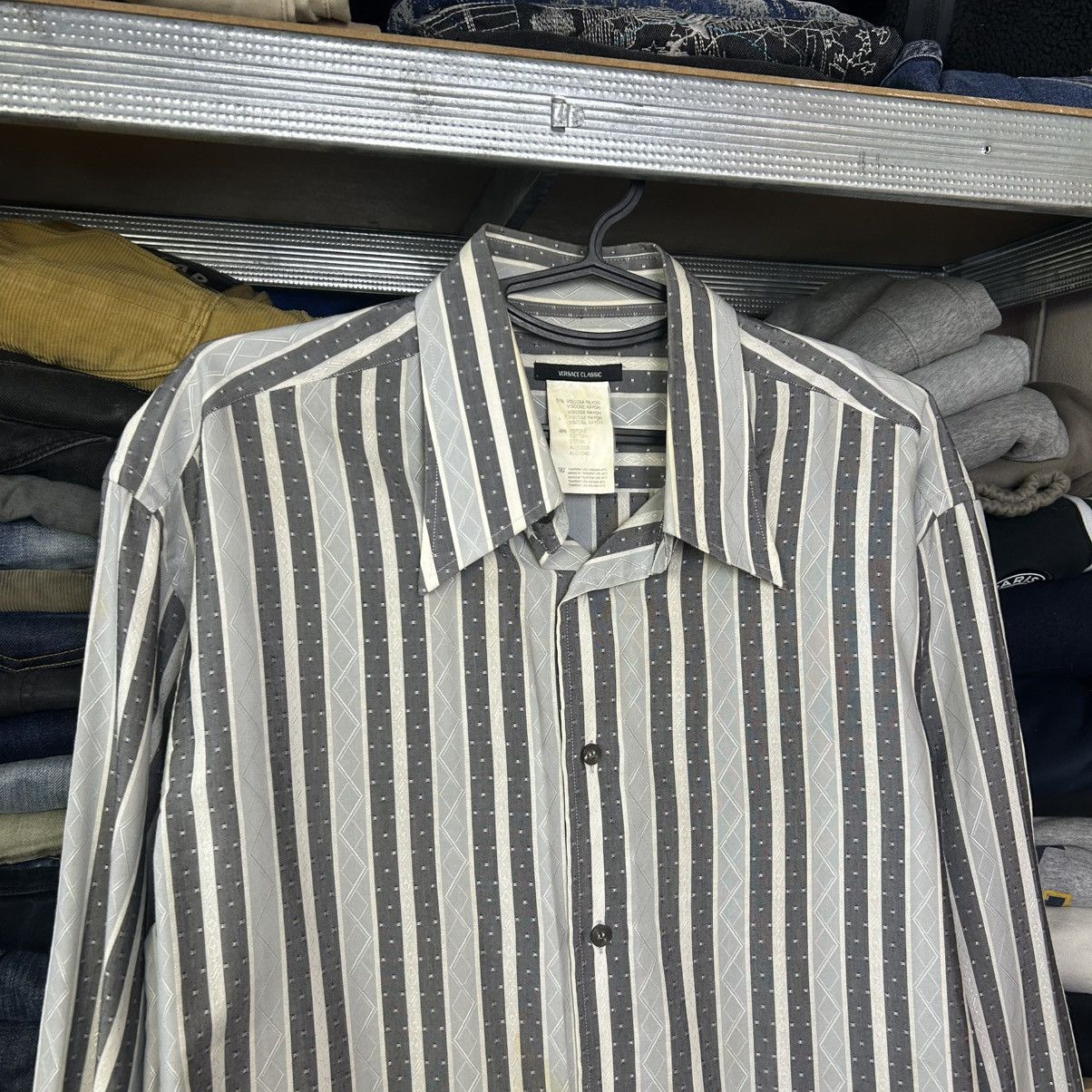 Versace Luxury Versace Collection Basic Designer 90’s Button Shirt Size US L / EU 52-54 / 3 - 2 Thumbnail