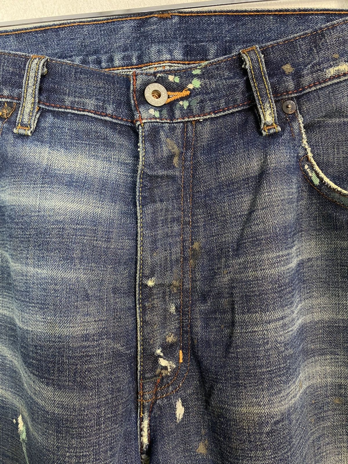 Ralph Lauren Ralph Lauren Distressed Denim Jeans Paint Splatter Size 39 Size US 39 - 5 Thumbnail
