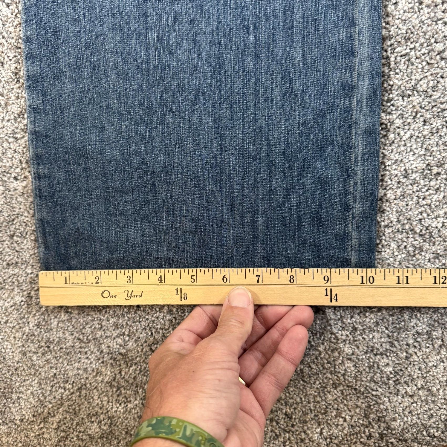 Vintage White Stag Jeans 8 Blue Medium Stonewash Stretch Straight Leg Zip Fly Womens Size 30" / US 8 / IT 44 - 3 Thumbnail