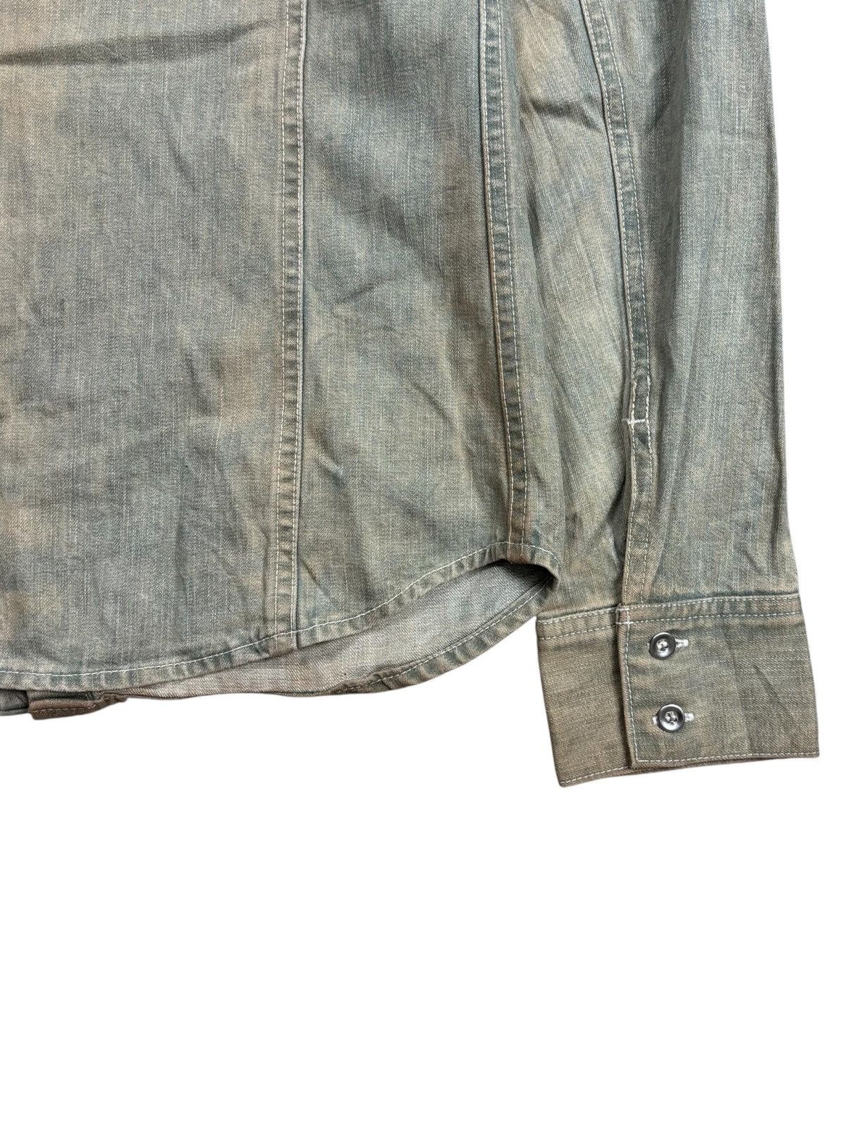 2000s Hym - Mud Wash Hook And Eye Shirt