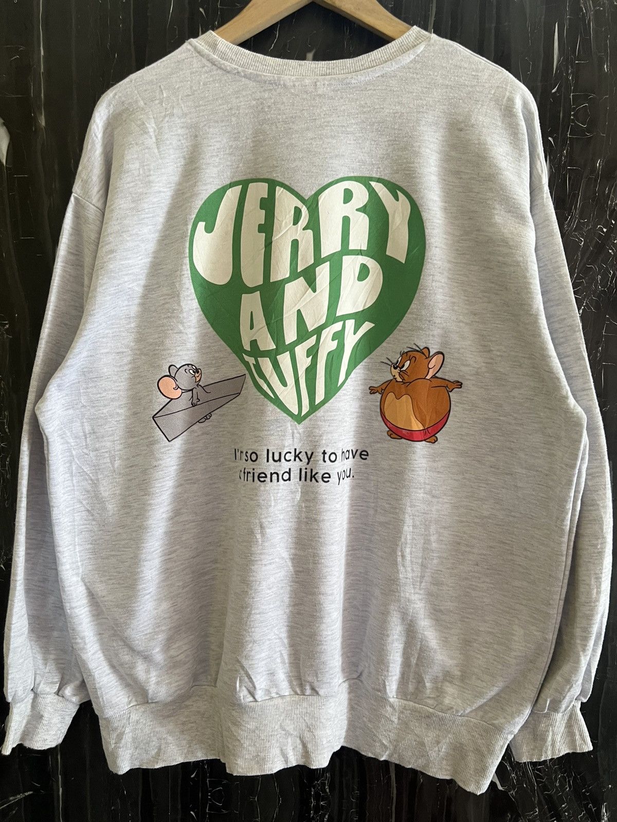 Japanese Brand 🔥 Vintage Tom & Jerry Sweatshirt – Rare Cartoon Graphic Size US L / EU 52-54 / 3 - 2 Thumbnail