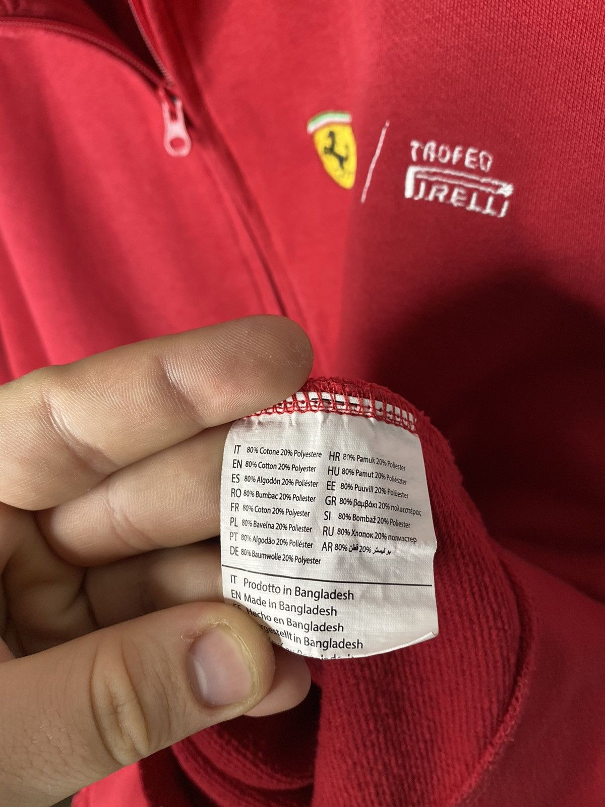 Ferrari × Vintage 🏎️Ferrari James Ross Collection Full Zip Hoodie Jacket F1🏎️ Size US L / EU 52-54 / 3 - 12 Thumbnail