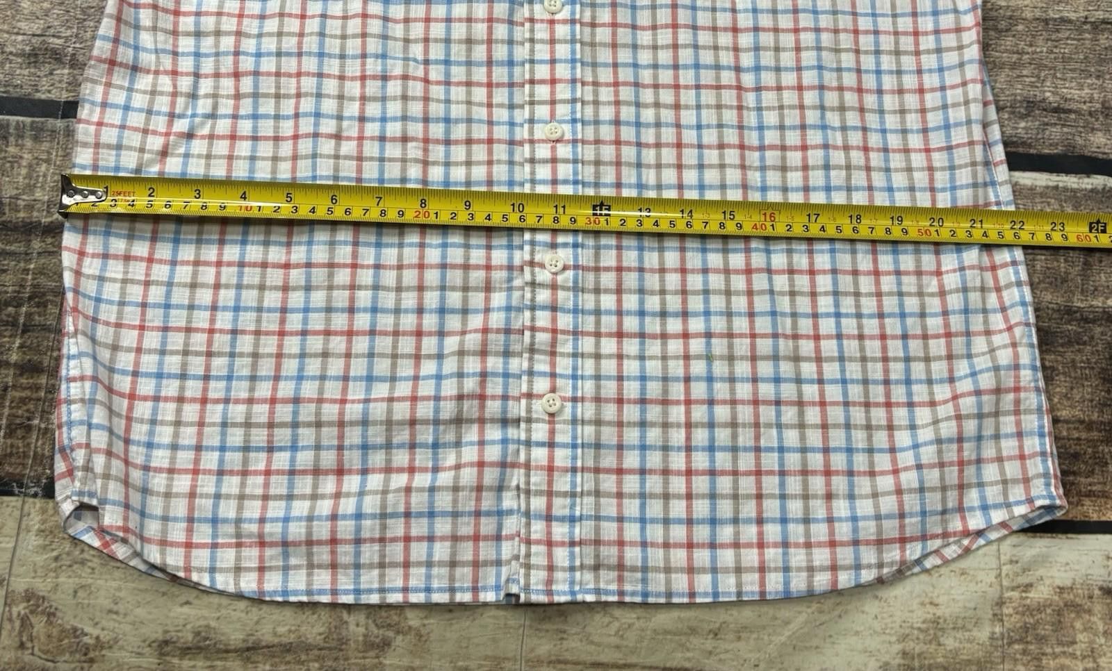 johnnie-O Johnnie O Shirt Mens Large Hangin' Out Check Button Down Size US L / EU 52-54 / 3 - 11 Thumbnail