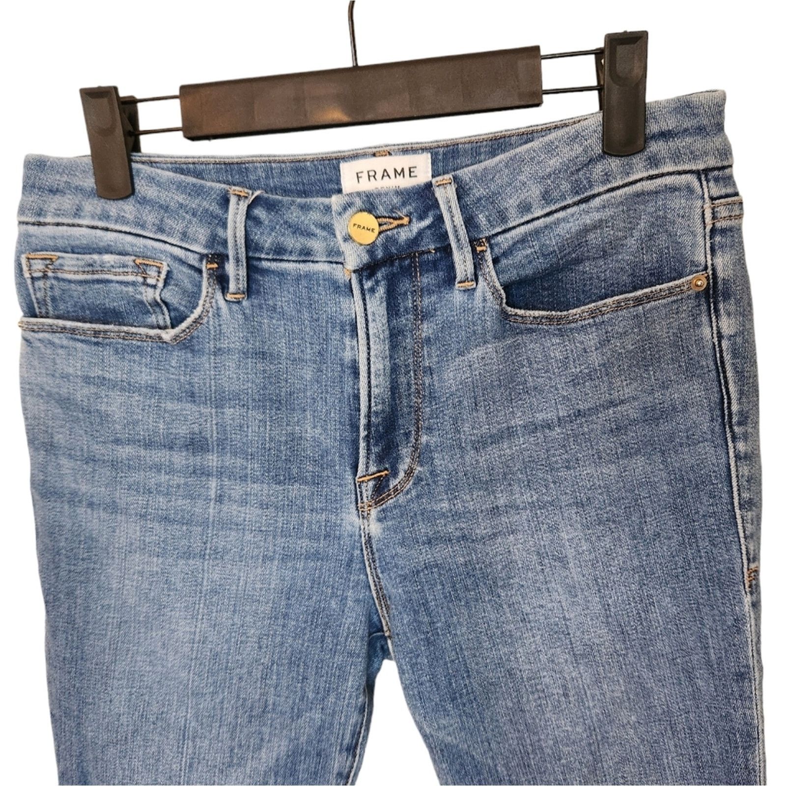Frame Frame Le Crop Mini Boot 29 in Lakeshore Size 29" - 4 Thumbnail
