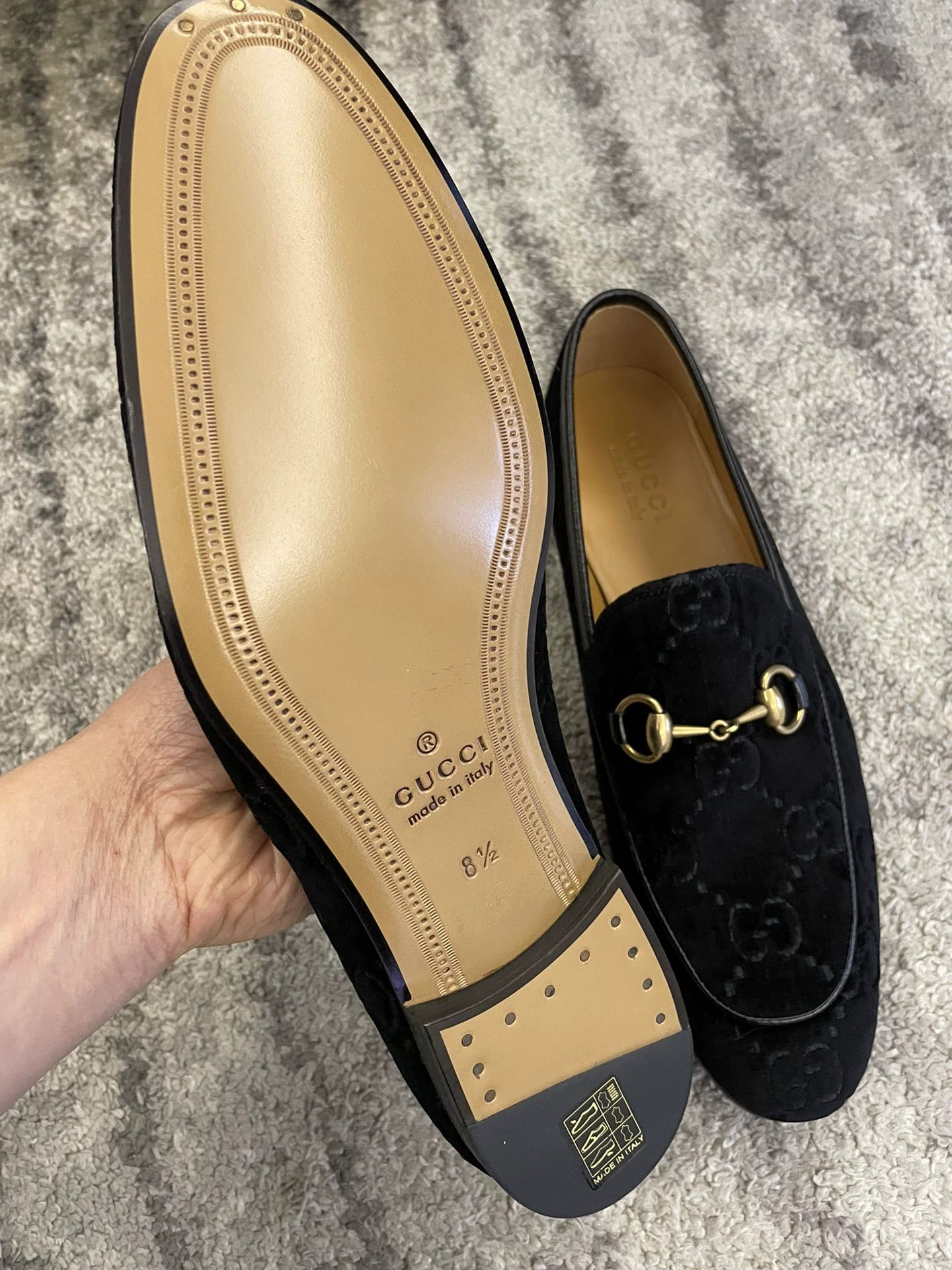 Gucci Brand new authentic Gucci 8.5 size 42.5 velvet loafers Size US 8.5 / EU 41-42 - 6 Thumbnail