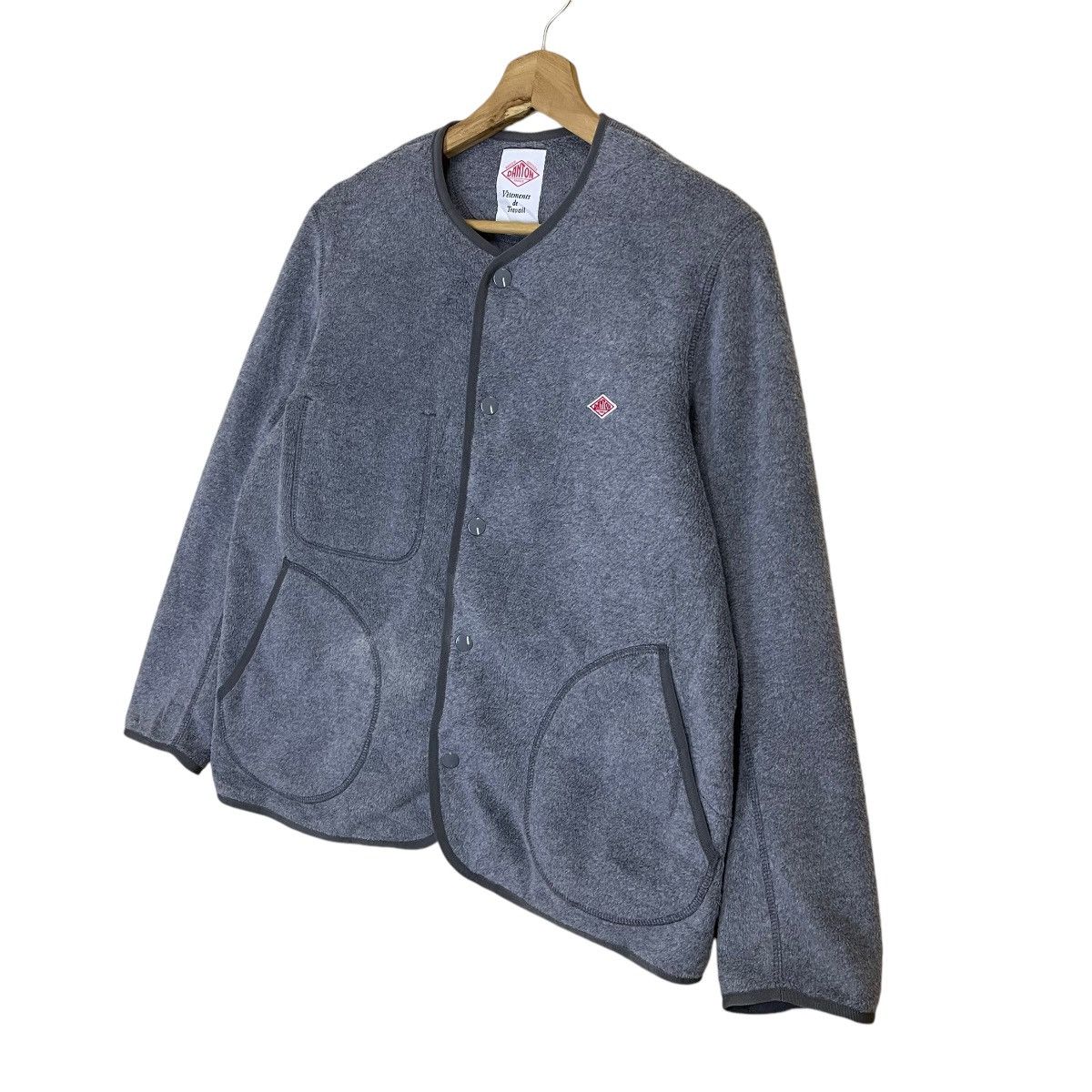 Danton Vintage 90s Danton Vetements de Travail Button Fleece Size US M / EU 48-50 / 2 - 3 Thumbnail