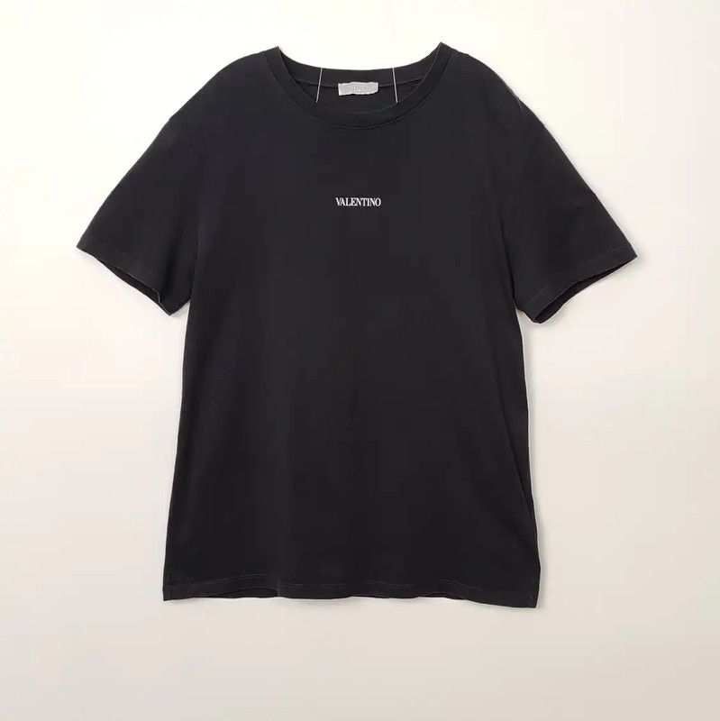 Valentino Valentino Black Cotton Men's T-Shirt 0089 Size US M / EU 48-50 / 2 - 1 Thumbnail