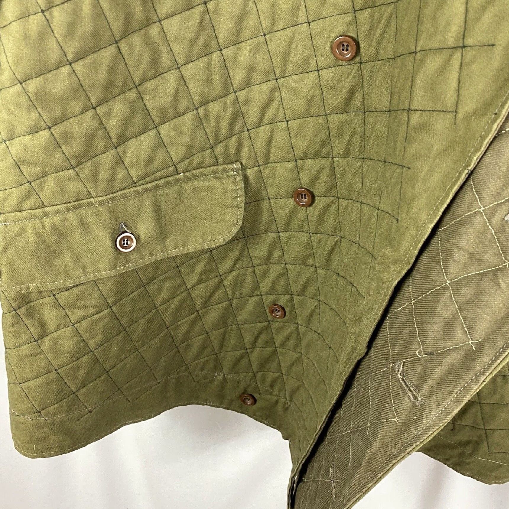 Vintage VINTAGE 40s German Czech Army Heavy Quilted Jacket XL Mens Size US XL / EU 56 / 4 - 4 Thumbnail