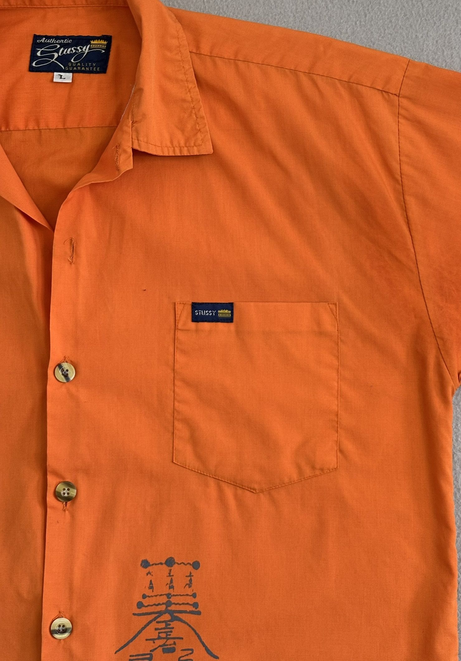 Stussy Stussy 90s shirt orange large Size US L / EU 52-54 / 3 - 8 Thumbnail