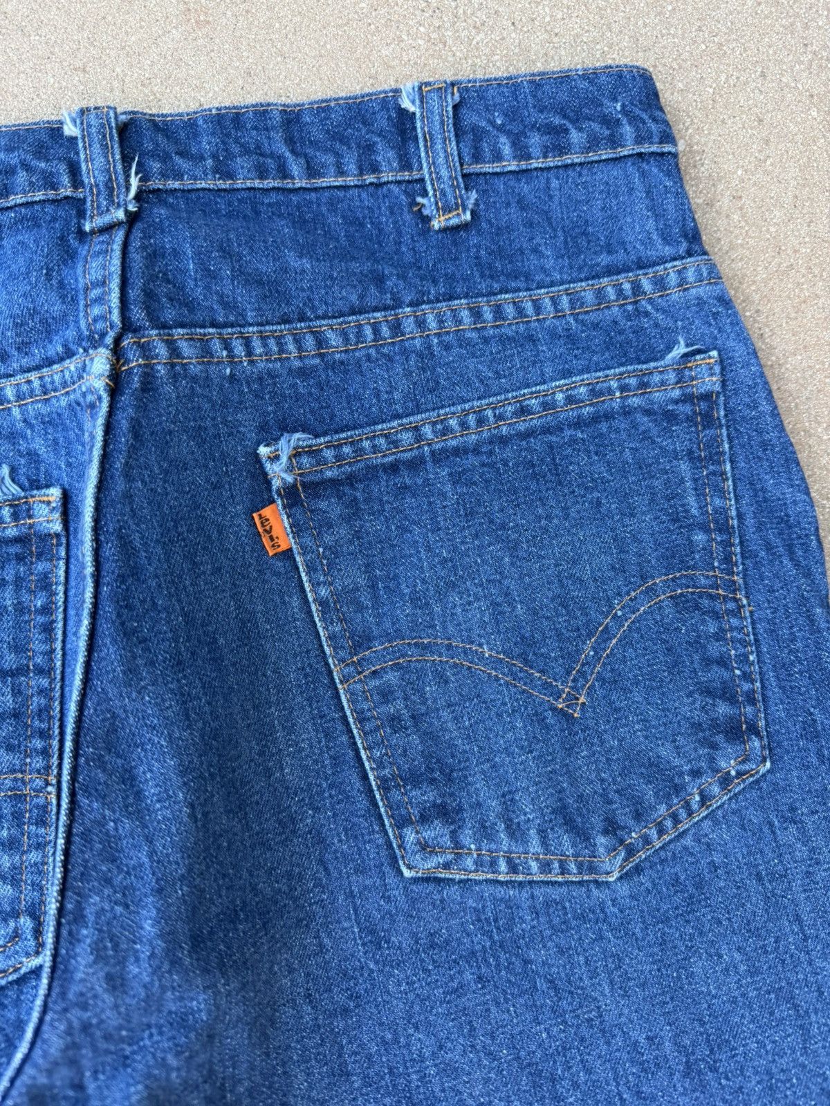 Levi's Vtg 70’s Levi’s 646 Orange Tab Bellbottom Flare Jeans 34x28 Size US 34 / EU 50 - 8 Thumbnail