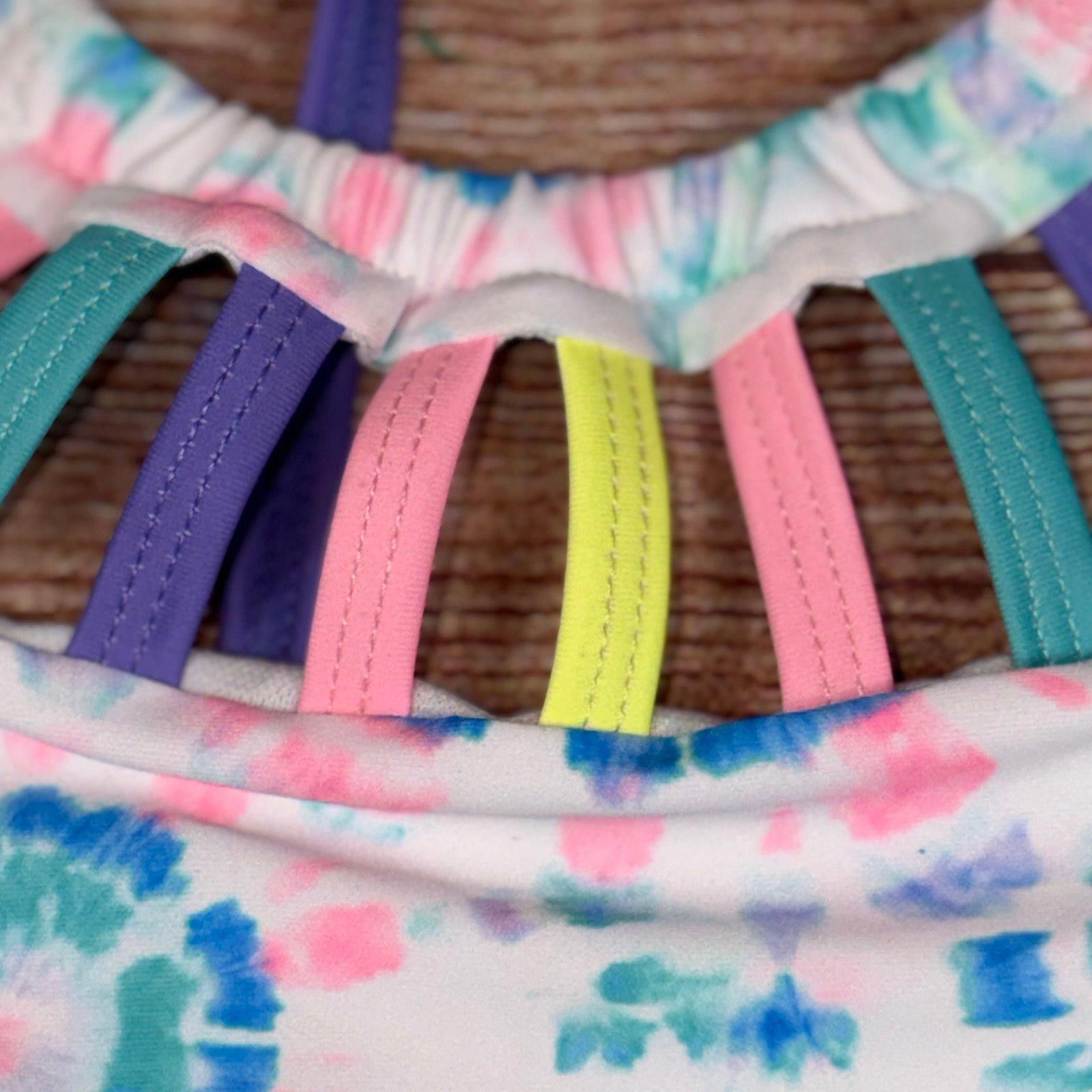 XOXO XOXO Girls Tie-Dye Halter Swim Top NWT Size 12/14 Size ONE SIZE - 3 Thumbnail