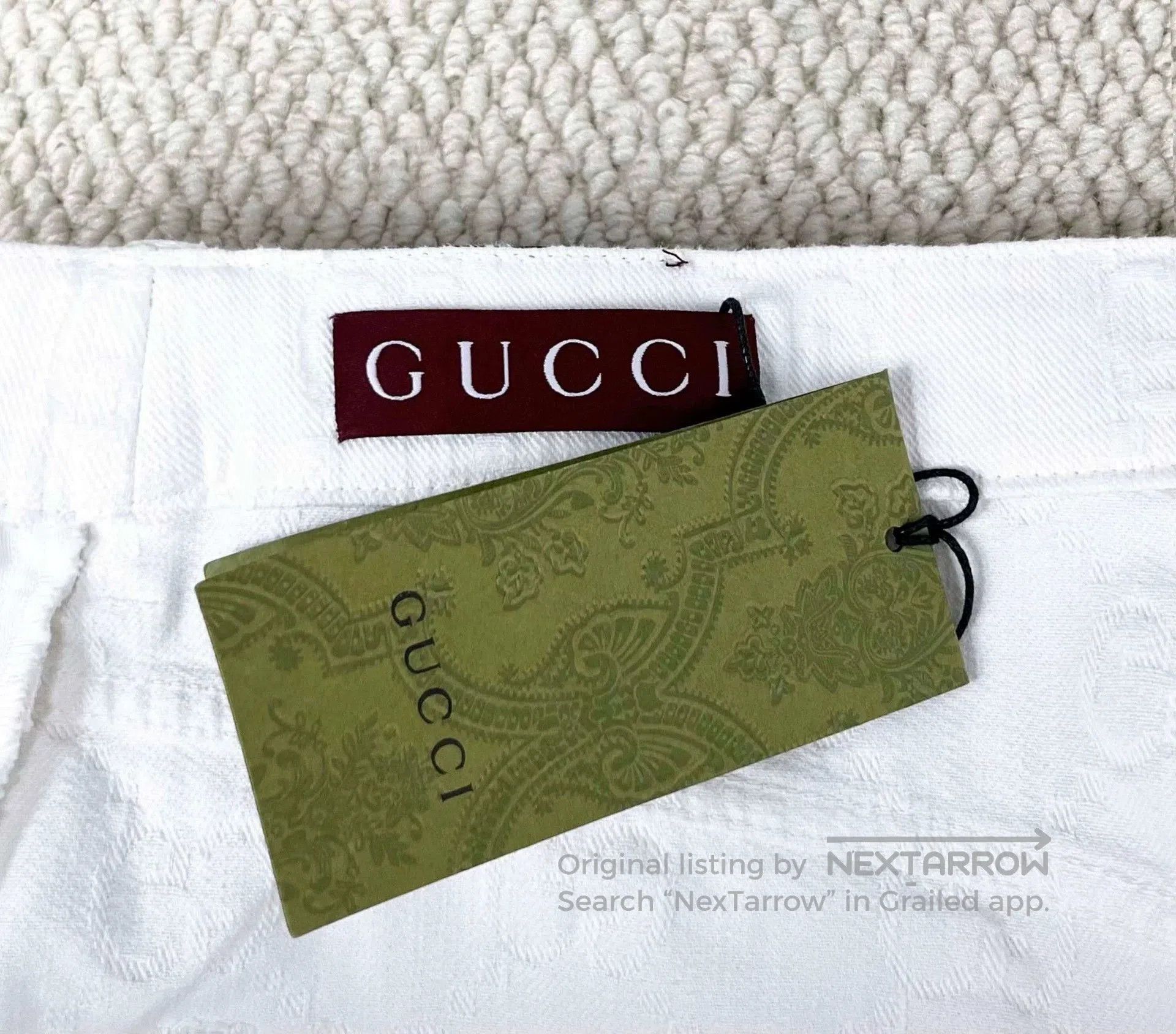 Gucci gucci ss24 logo denim shorts for men. Size US 26 / EU 42 - 3 Thumbnail