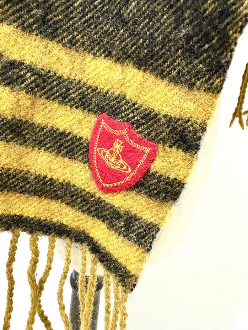 Vivienne Westwood Vivienne Westwood Yellow striped Saturn scarf Size ONE SIZE - 3 Thumbnail