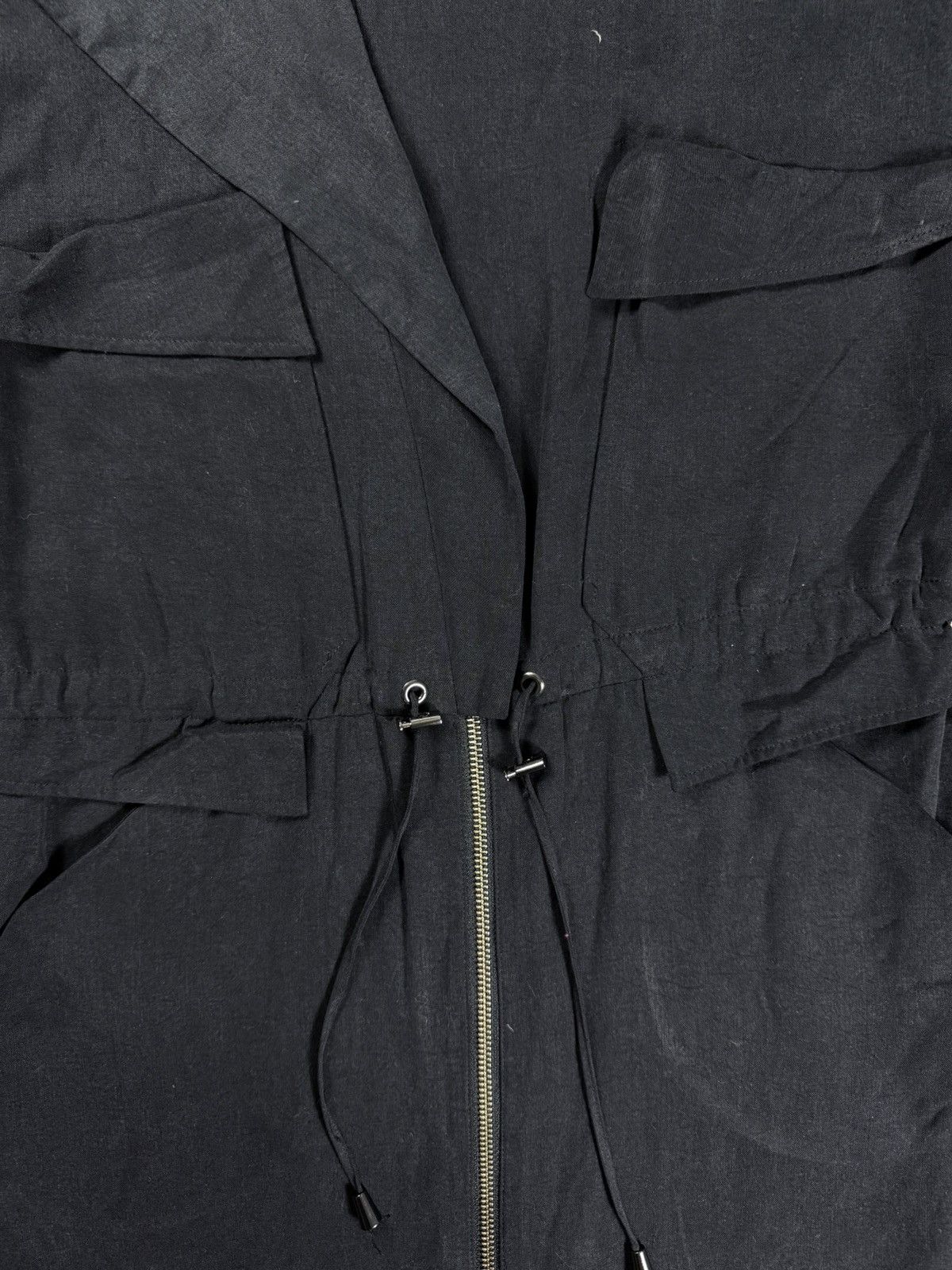 Hussein Chalayan Hussein Chalayan - 00’s Charcoal Cotton Coat Size S / US 4 / IT 40 - 4 Thumbnail