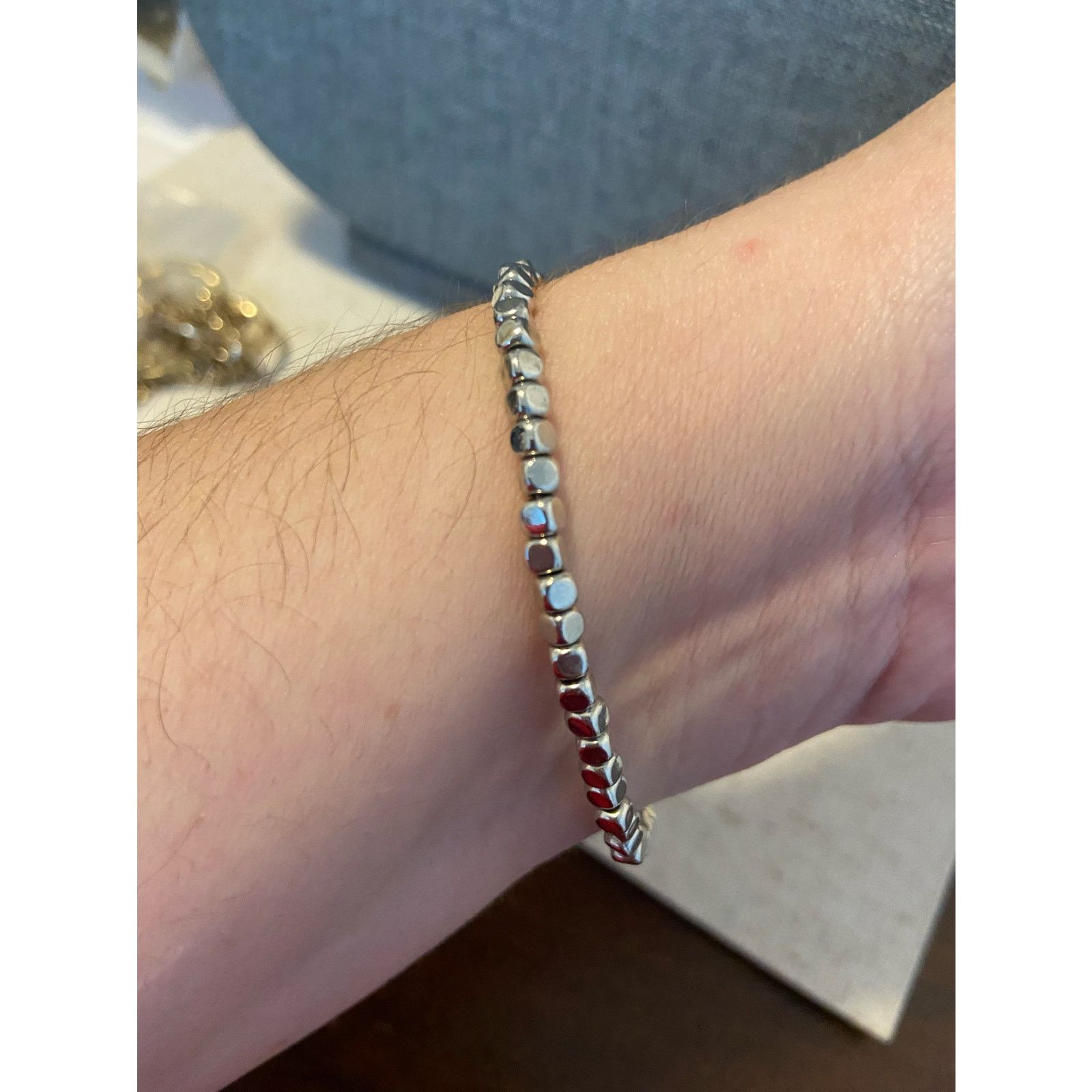 Handmade hamsa bracelet silver beads Size ONE SIZE - 2 Thumbnail