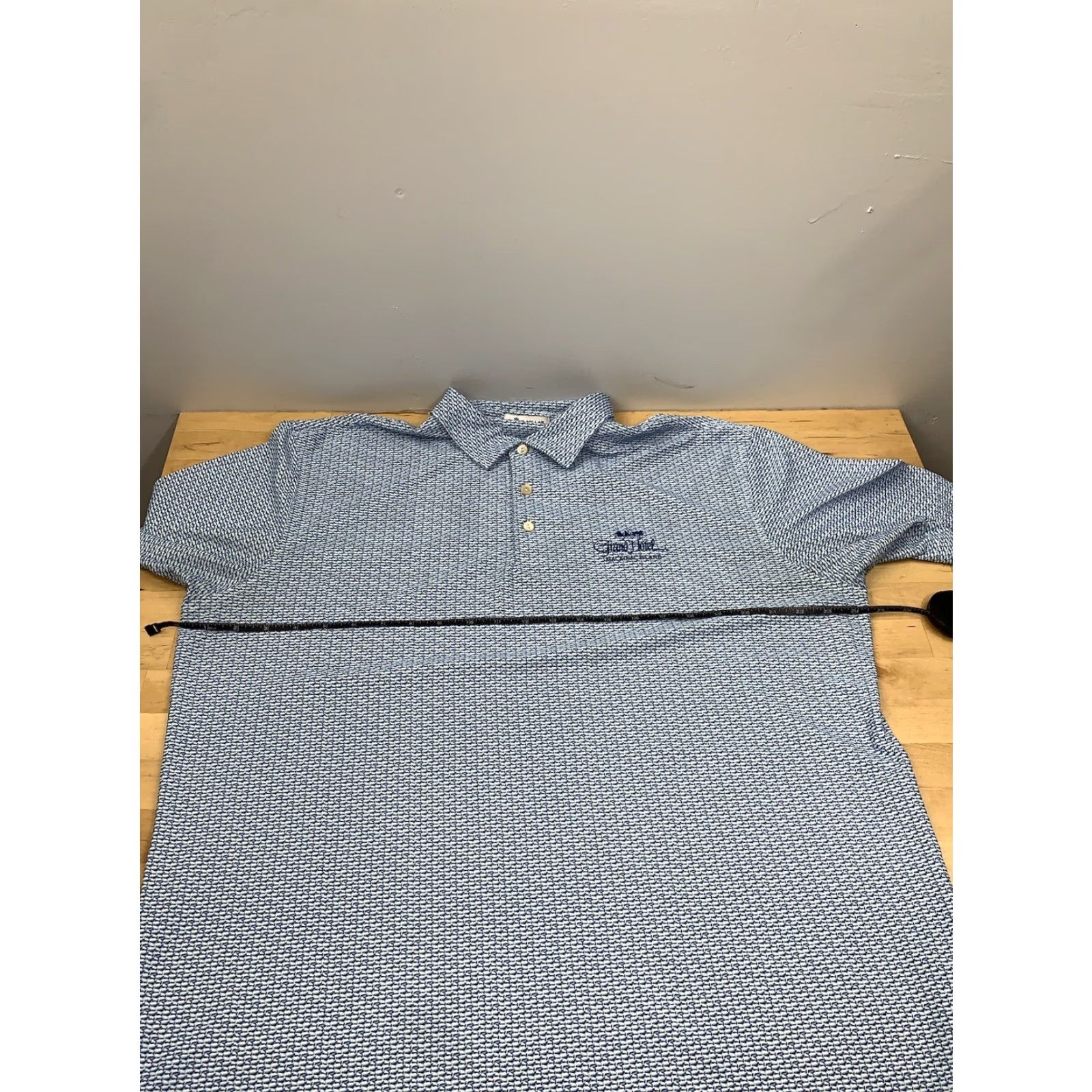 Peter Millar Peter Millar Polo L Blue Summer Comfort Stretch Performance Casual Golf Mens #8417 Size US L / EU 52-54 / 3 - 6 Thumbnail