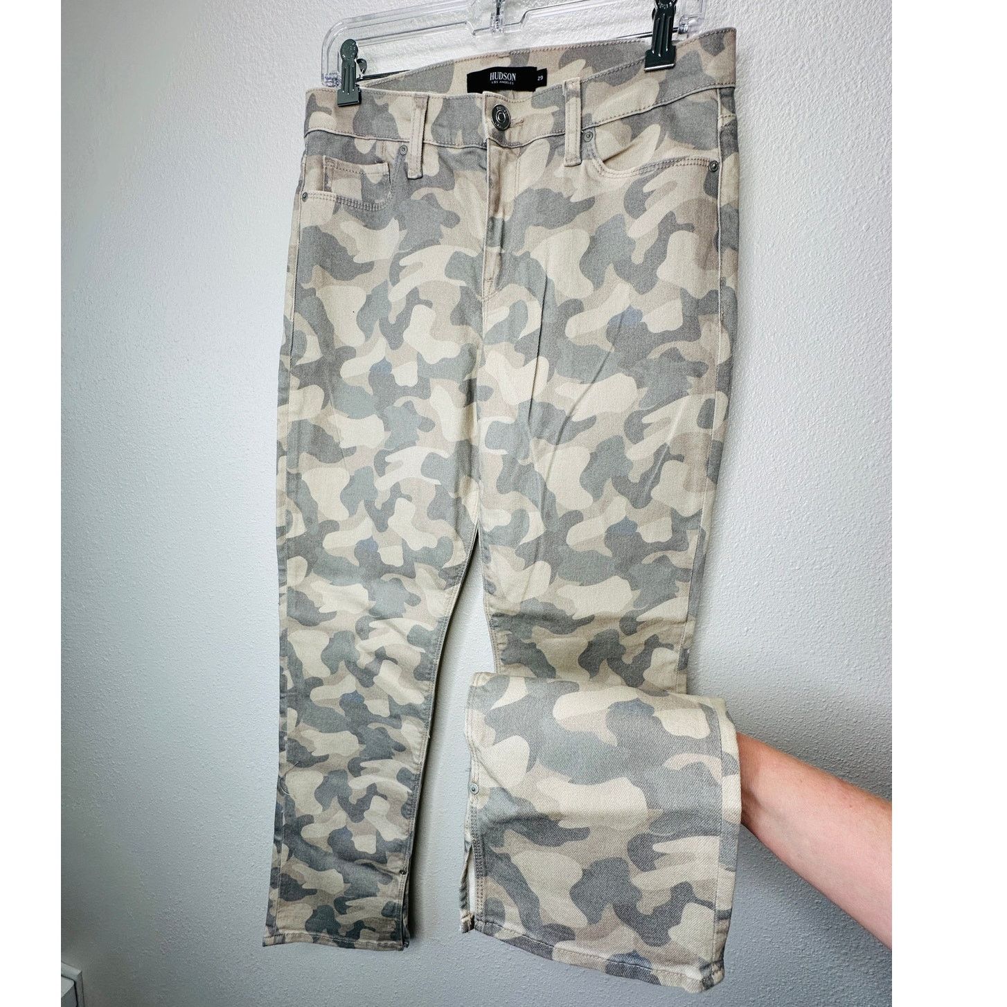Hudson Hudson Nico Peyote Camo Mid-Rise Split Ankle Zip Jeans 29 Size 29" - 4 Thumbnail