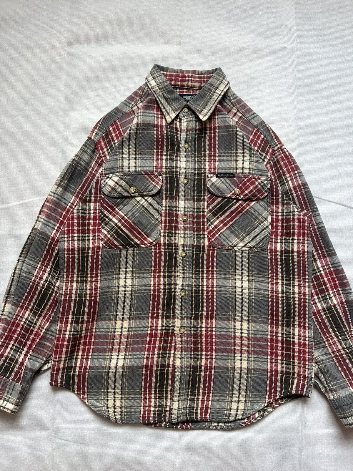 Flannel Vintage Wrangler Trail Plaid Red Checkered Flannel Shirt Size US M / EU 48-50 / 2 - 9 Thumbnail