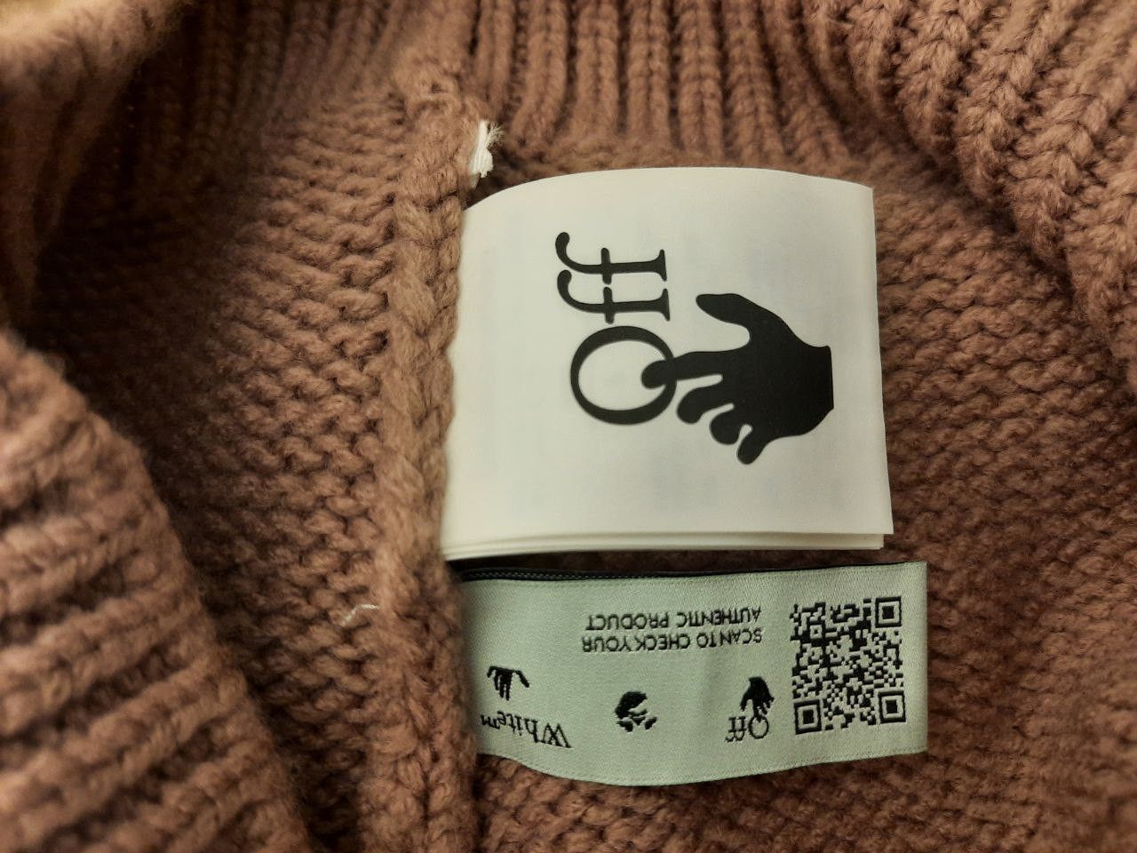 Off-White FW20 AW20 Embroidered Intarsia Sweater Size US S / EU 44-46 / 1 - 3 Thumbnail