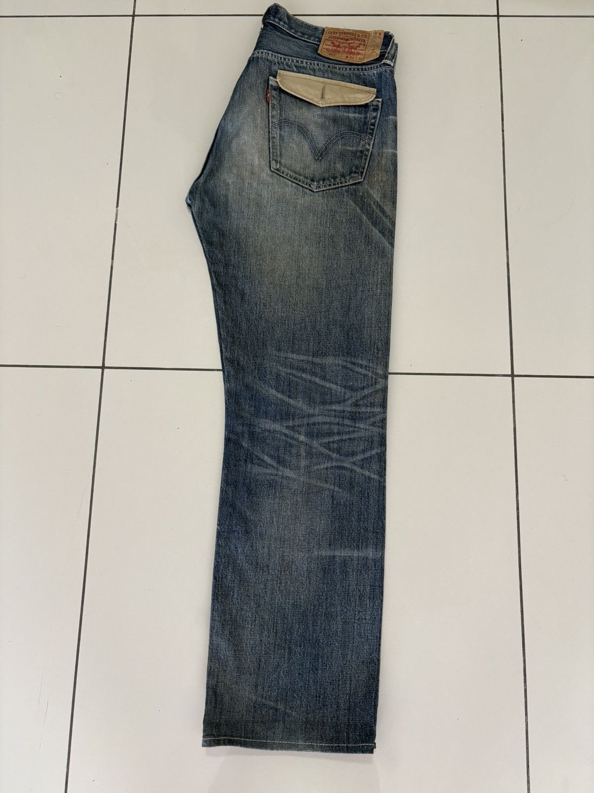 Levi's Levi's 501 Heavily Distressed Jeans Denim Size US 35 - 24 Thumbnail