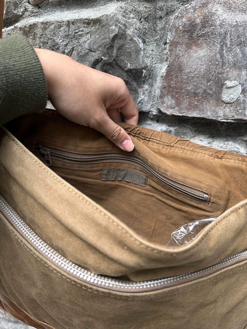 Yohji Yamamoto Yohji Yamamoto Early cowhide canvas patchwork briefcase mes Size ONE SIZE - 6 Thumbnail