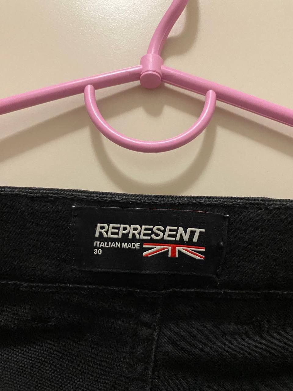 Represent Clo. Represent Clo Made in Italy Black Denim Pants Jeans Hype Size US 30 / EU 46 - 8 Thumbnail