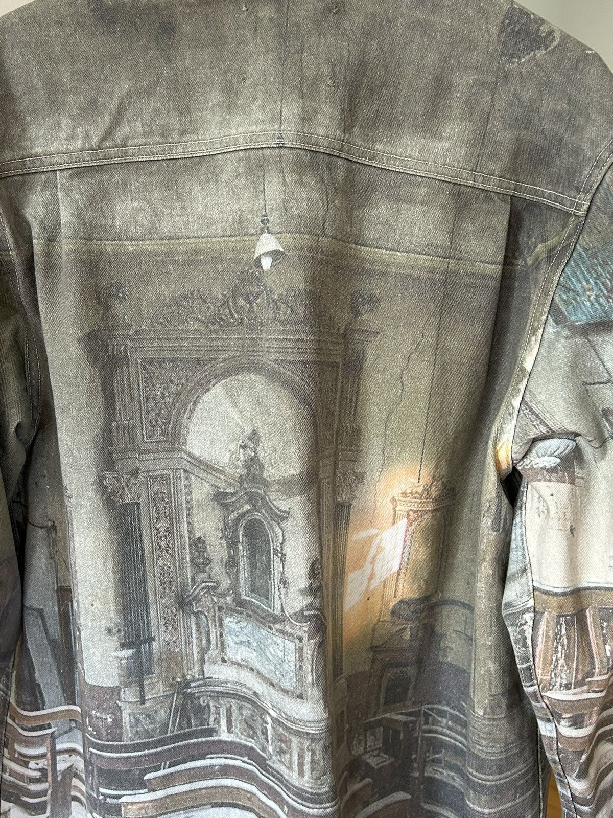 424 424 Graphic Print Denim Jacket Size US L / EU 52-54 / 3 - 4 Thumbnail