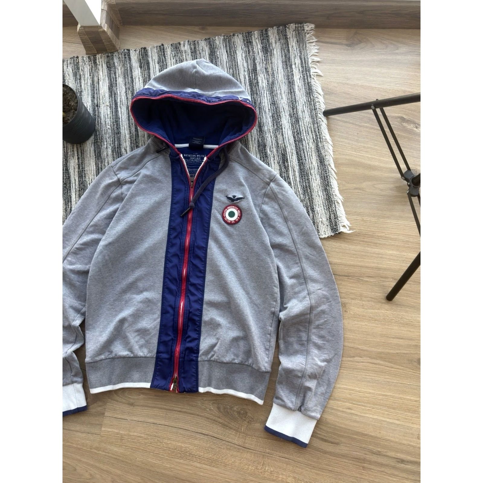 Aeronautica Militare VINTAGE Aeronautica Militare Hoodie Mens M Gray 90s Army Casual Full Zip Size US M / EU 48-50 / 2 - 2 Thumbnail