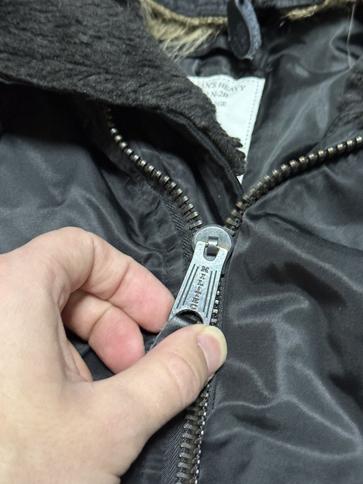 MIL-TEC Miltec N-2B attached hood bomber jacket zip fur MA-1 Size US XXL / EU 58 / 5 - 8 Thumbnail