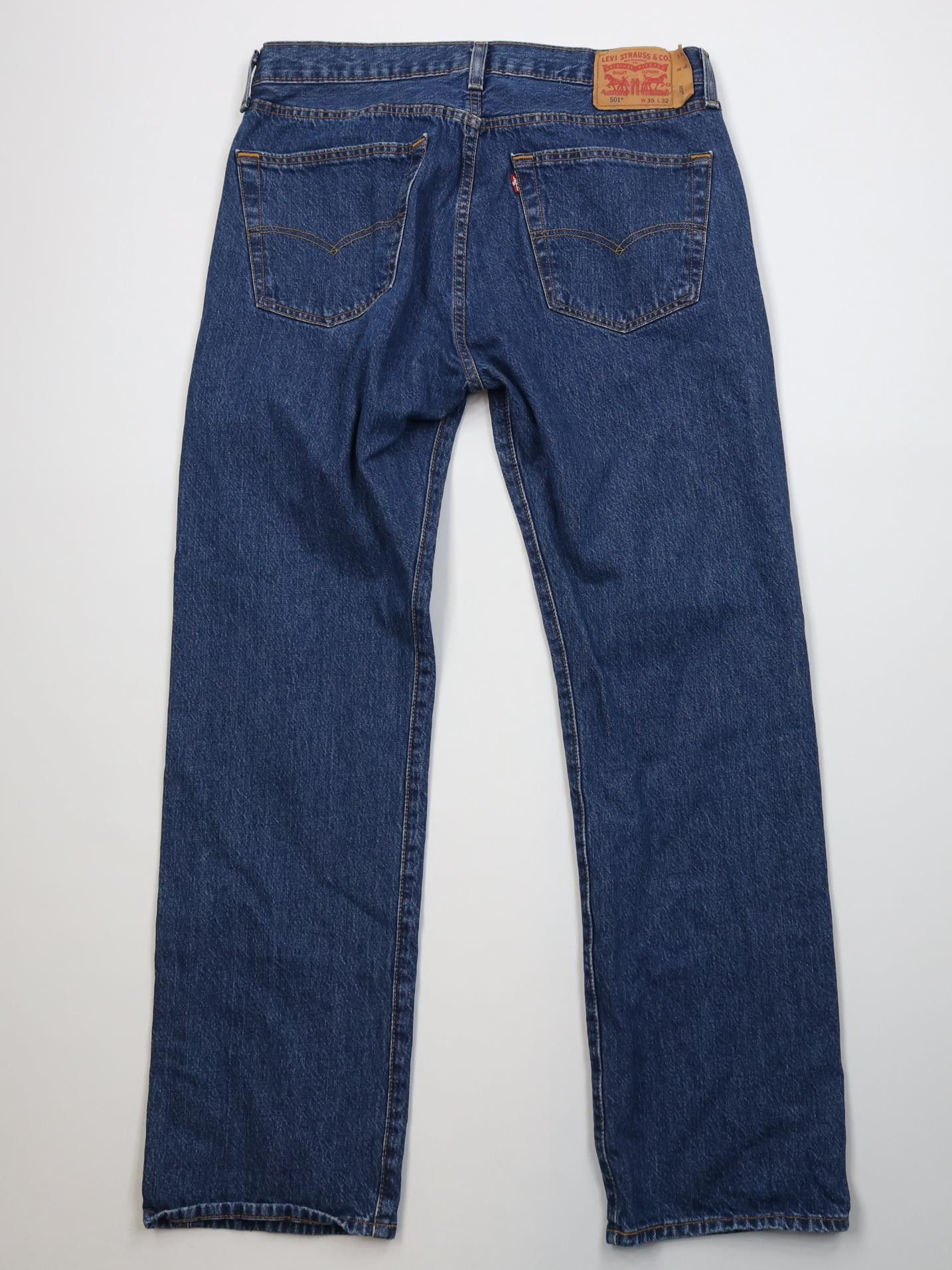 Levi's Vintage Y2K Levis 501xx Button Fly Original Fit Denim Jeans Size US 35 - 9 Thumbnail