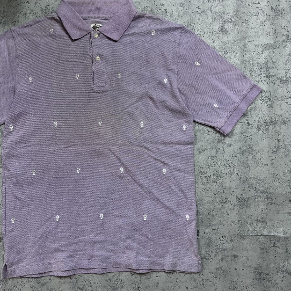 Stussy 00s Stussy Japan Skull Logo Vintage Y2K Button Up Retro Polo Size US M / EU 48-50 / 2 - 3 Thumbnail