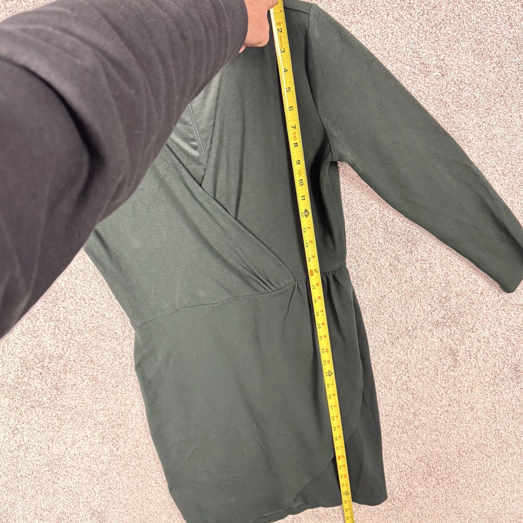 Loft LOFT Dress 6 Green Wrap Office Workwear Chic Church Classic Elegant Minimalist Size M / US 6-8 / IT 42-44 - 4 Thumbnail